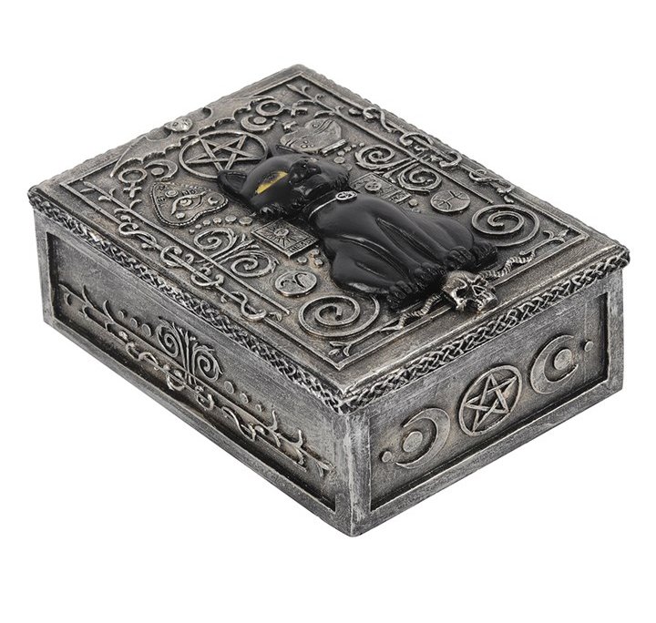 Cat & Pentagram Resin Storage Box