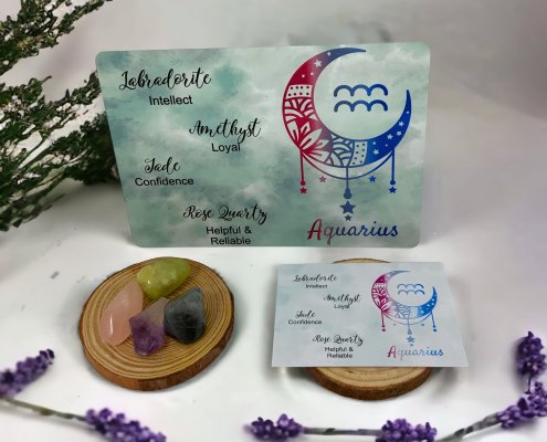 Aquarius Zodiac Crystal Gift Pack