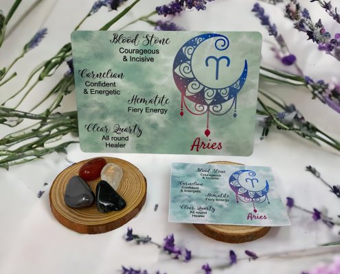 Aries Zodiac Crystal Gift Pack