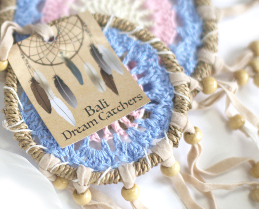 Pastel Macramé Dream Catcher 12cm – Pack of 6 assorted colours