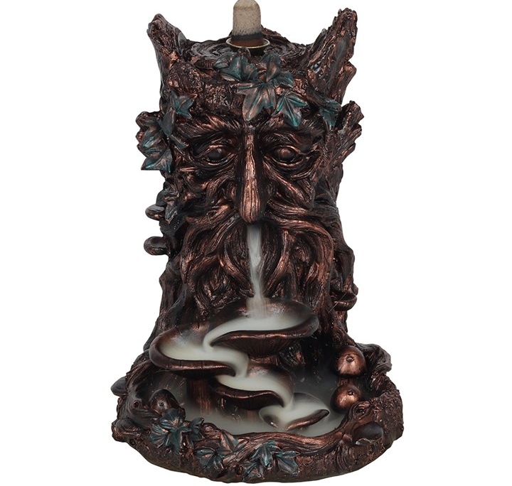 Bronze Effect Tree Man Backflow Incense Burner