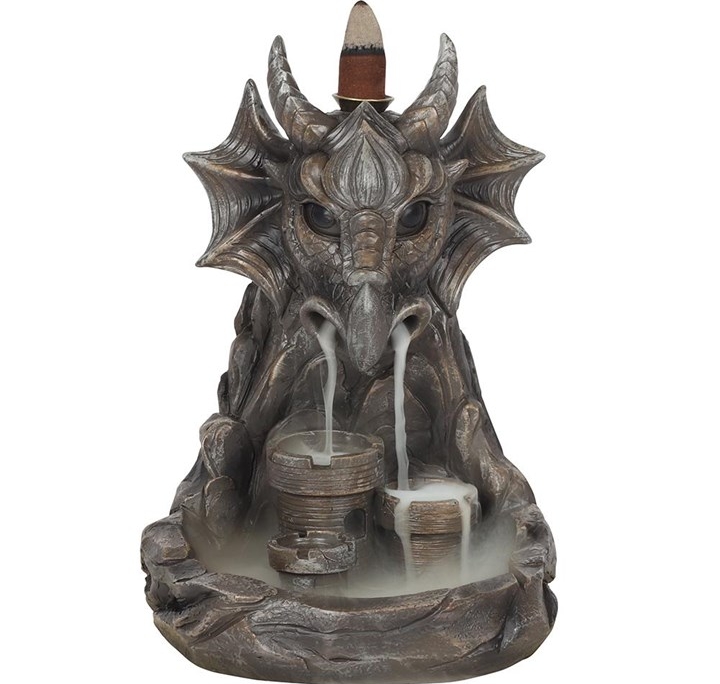 Grey Dragon Backflow Incense Burner
